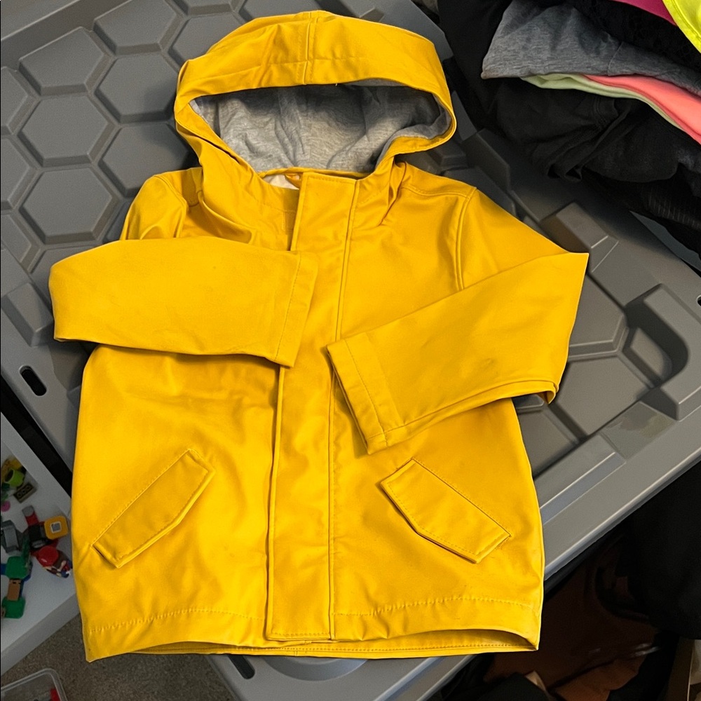 Old Navy Yellow Kids' Hooded Raincoat